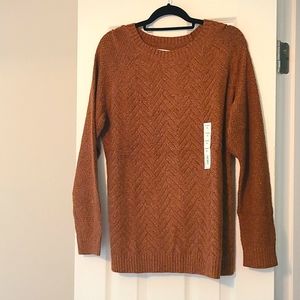 NWT Brown Knit Sweater